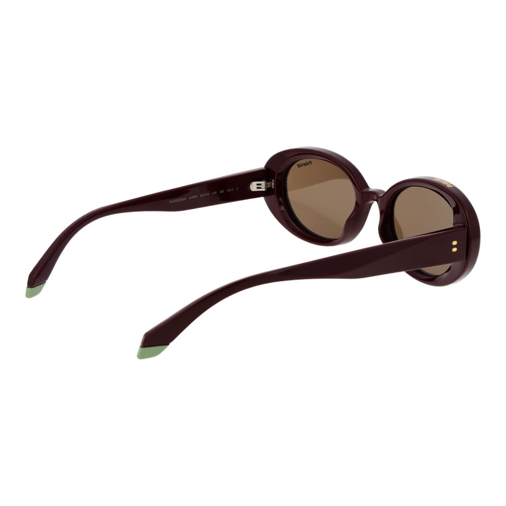 Polaroid Burgundy Polycarbonate Sunglasses - Image 3