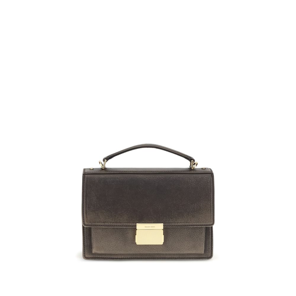Golden Goose Brown Calf Leather Bos Taurus Handbag