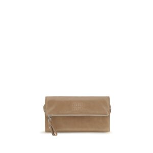 Miu Miu Beige Calf Leather Bos Taurus Clutch Bag