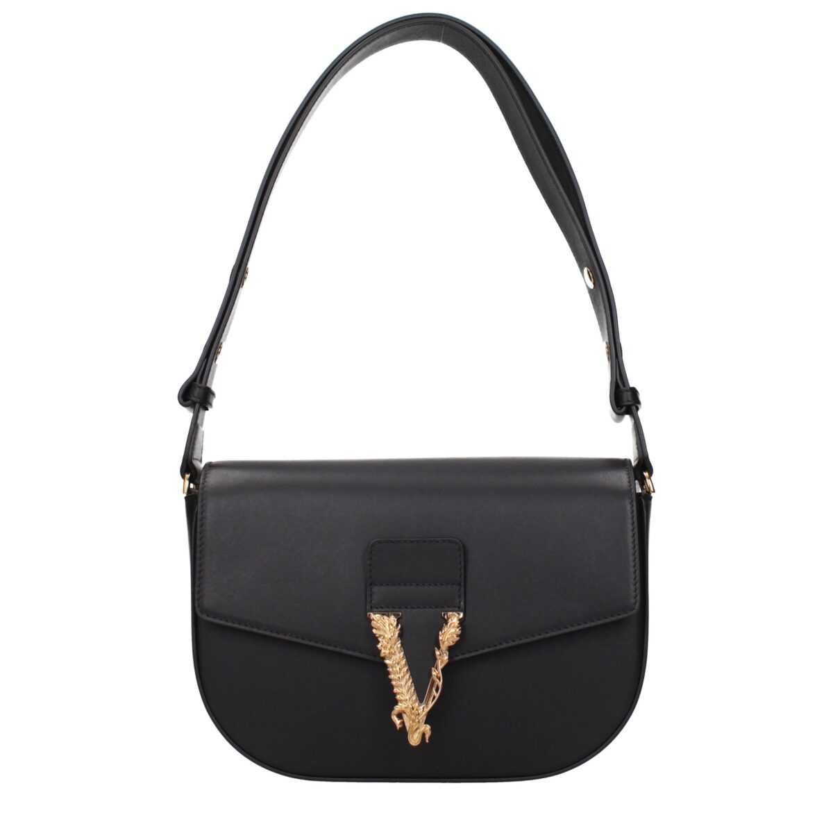 Versace Black Leather Crossbody Bag - Image 2