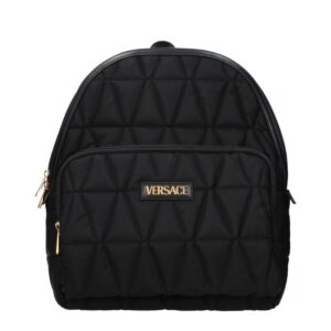 Versace Black Fabric Backpack