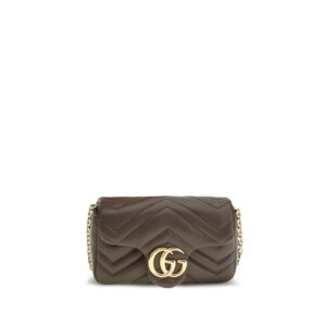 Gucci Brown Calf Leather Bos Taurus Shoulder Bag