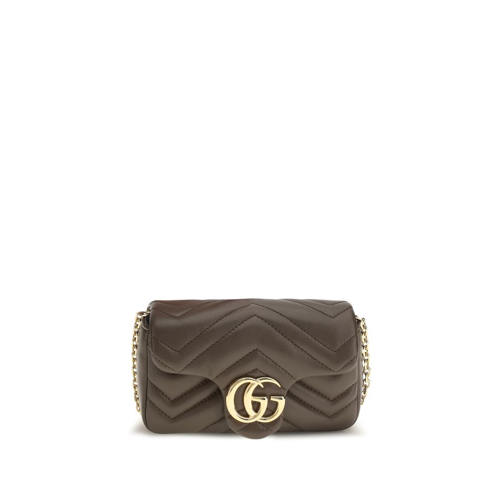 Gucci Brown Calf Leather Bos Taurus Shoulder Bag