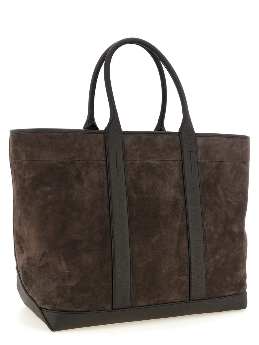 Tom Ford Brown Calfskin Tote Bag - Image 2