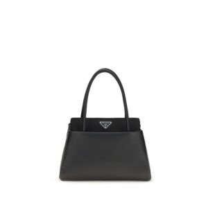 Prada Black Calf Leather Bos Taurus Handbag
