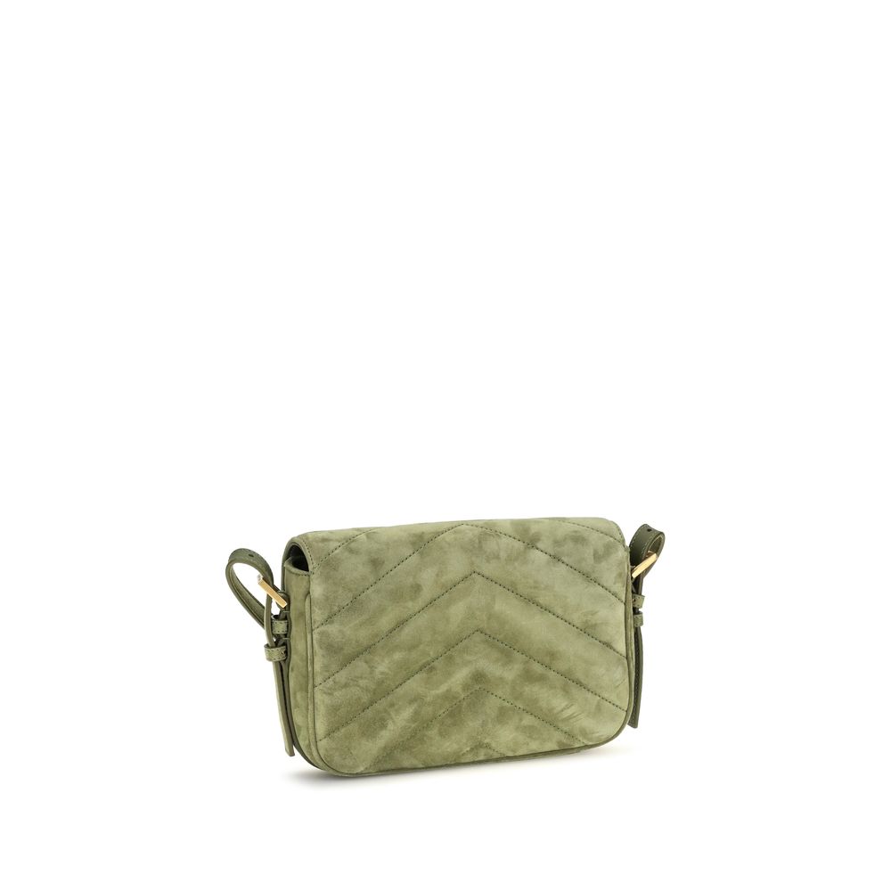 Saint Laurent Bicolor Suede Leather Shoulder Bag - Image 3