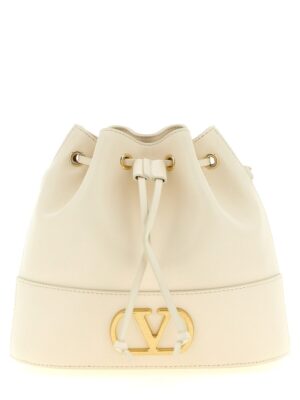 Valentino Garavani White Lamb Leather Crossbody Bag
