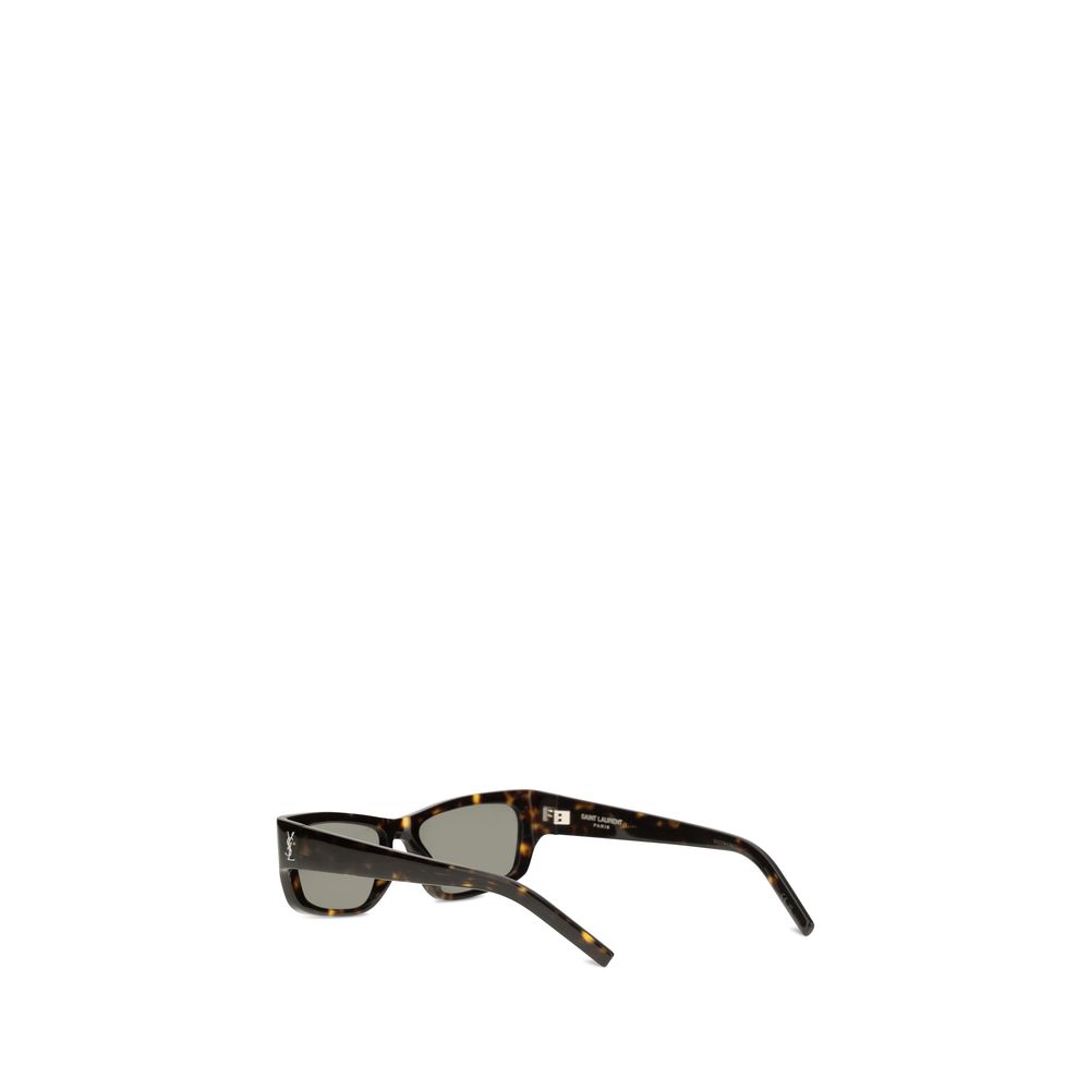 Saint Laurent Brown Acetate Sunglasses - Image 3