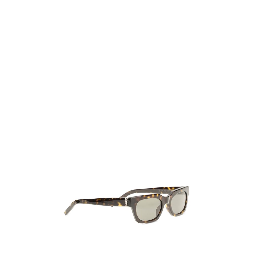 Saint Laurent Brown Acetate Sunglasses - Image 2