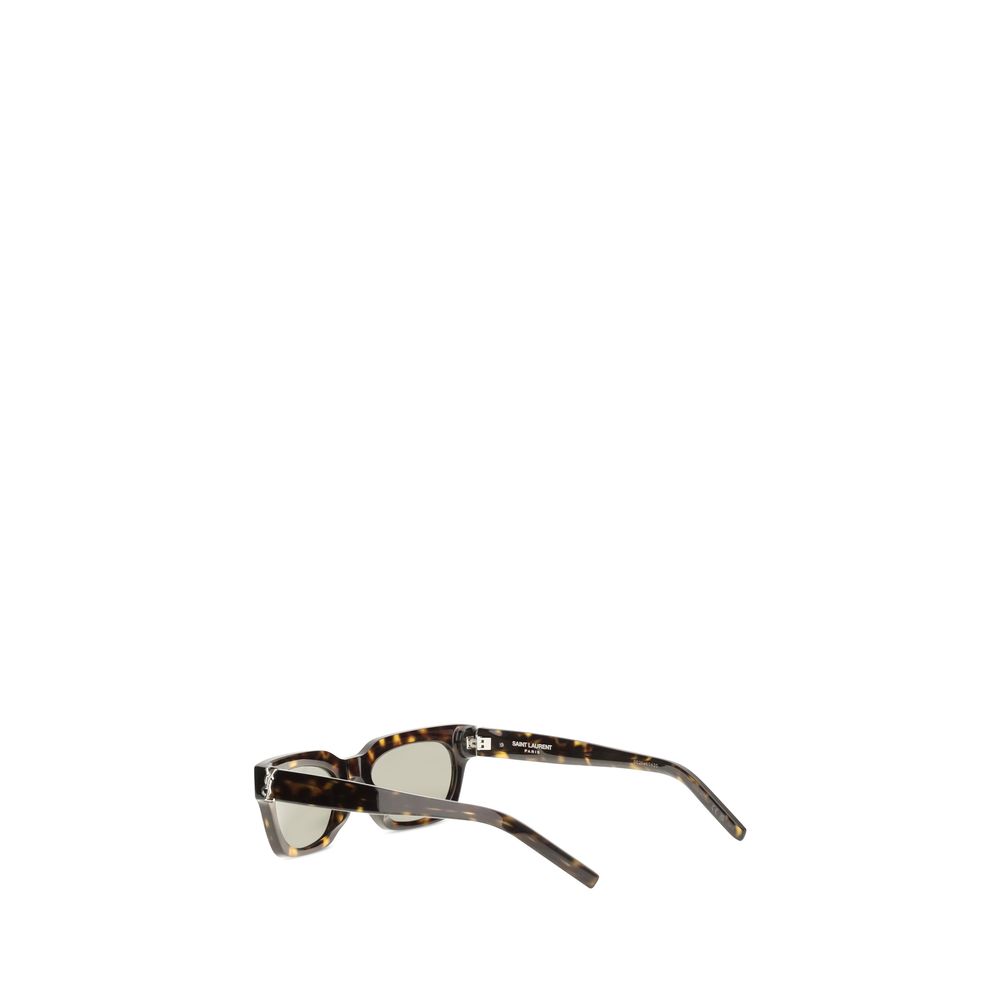 Saint Laurent Brown Acetate Sunglasses - Image 3
