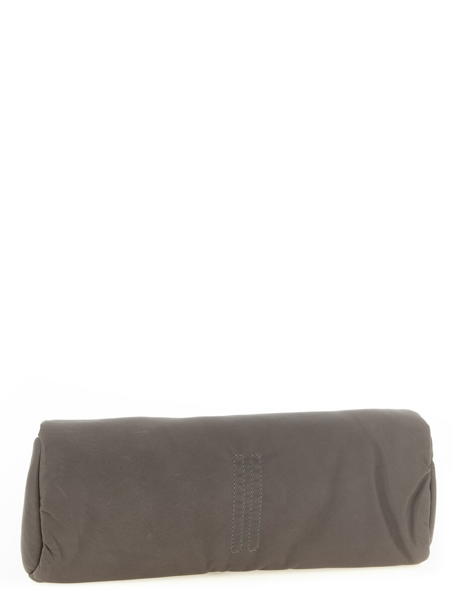 Rick Owens Gray Calfskin Clutch Bag - Image 2