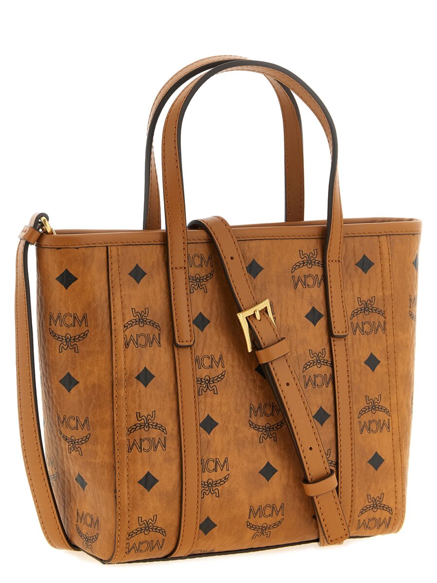 MCM Brown Polyethylene Tote Bag - Image 2
