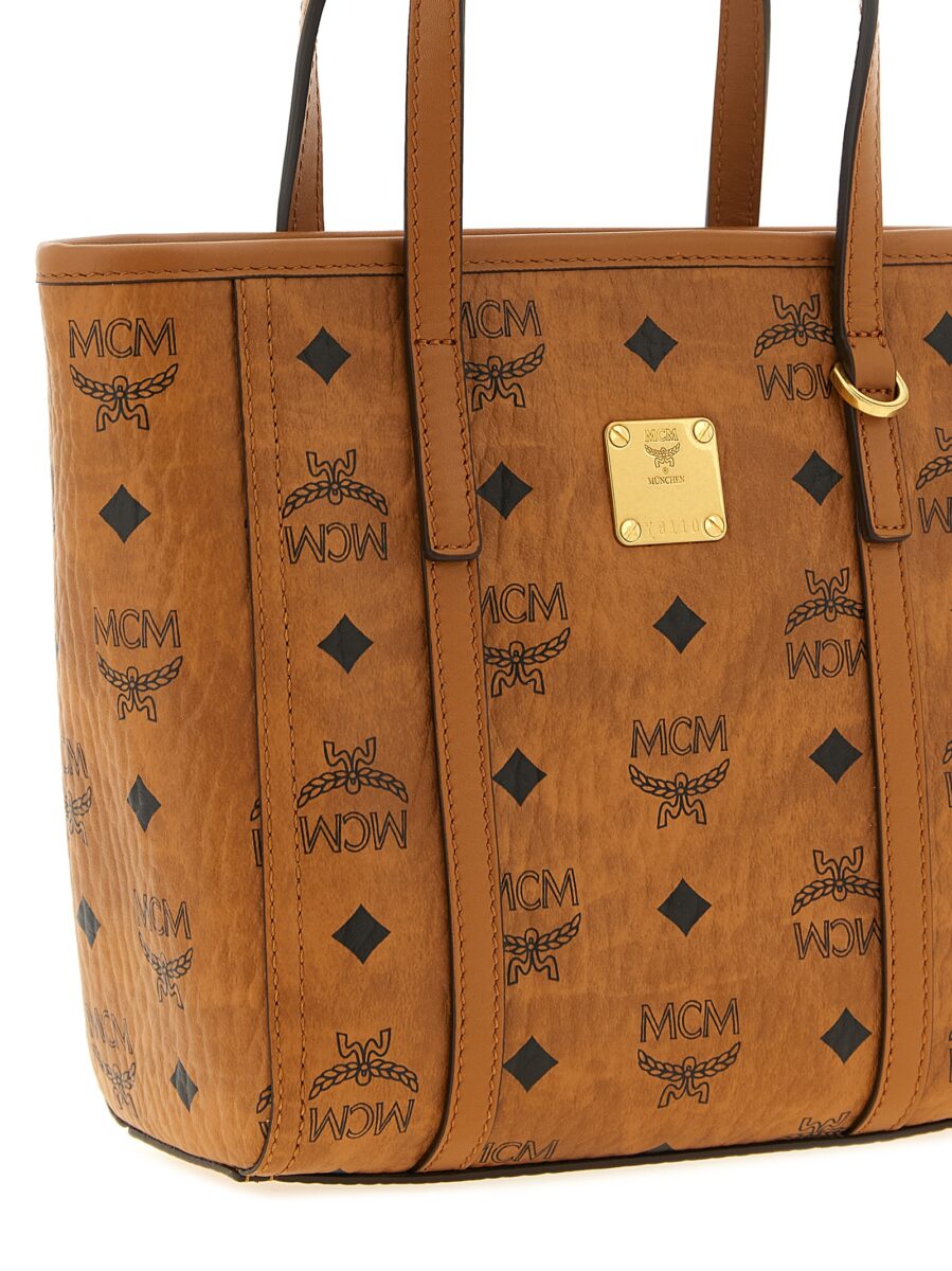 MCM Brown Polyethylene Tote Bag - Image 3