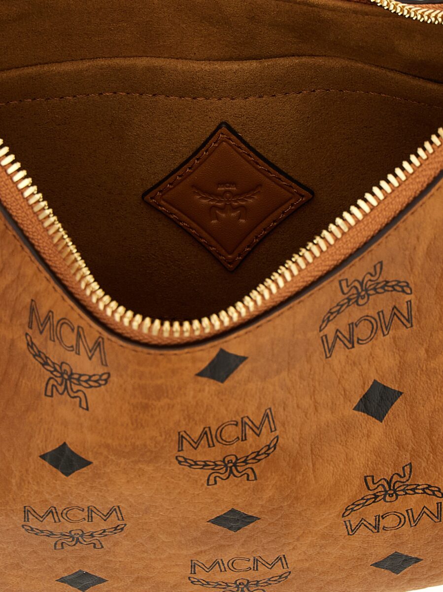 MCM Brown Polyethylene Shoulder Bag - Image 4