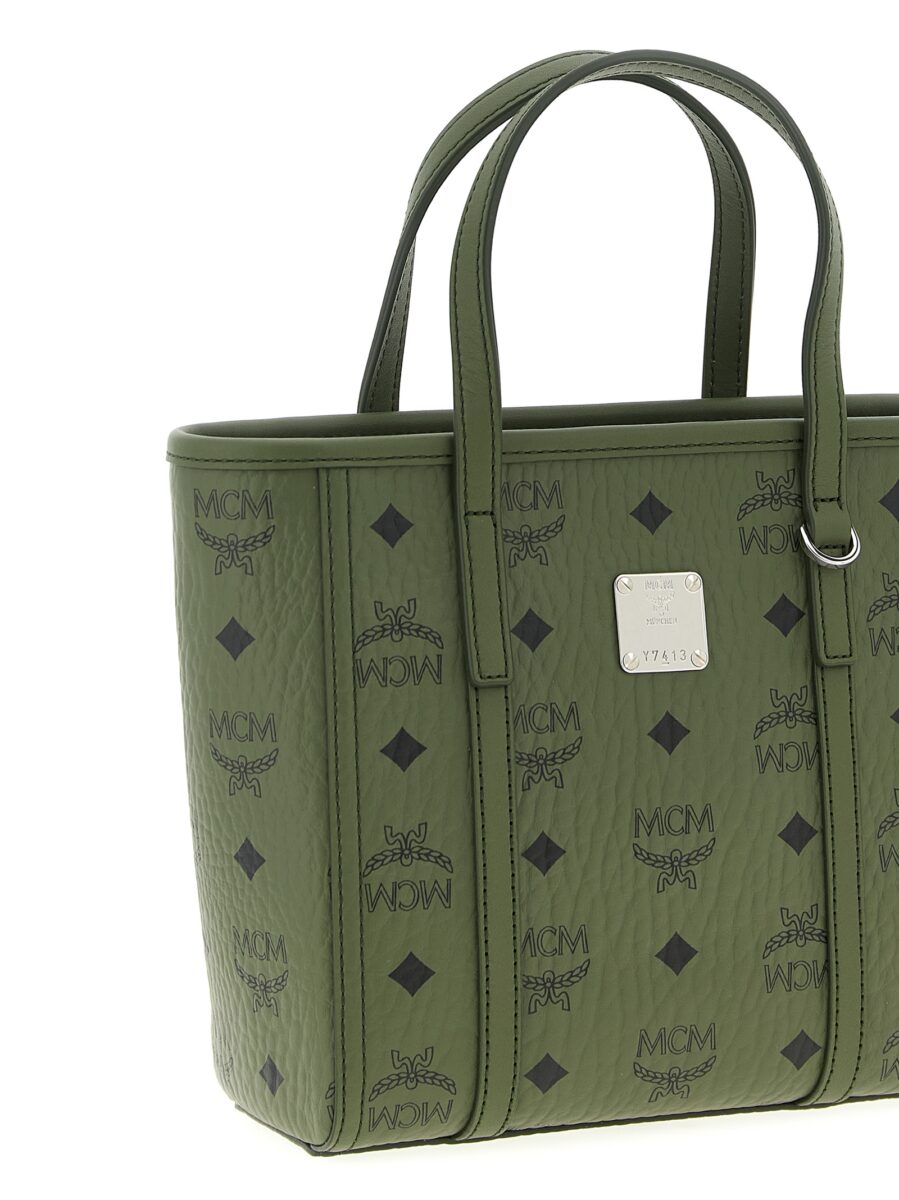 MCM Bicolor Polyethylene Tote Bag - Image 3