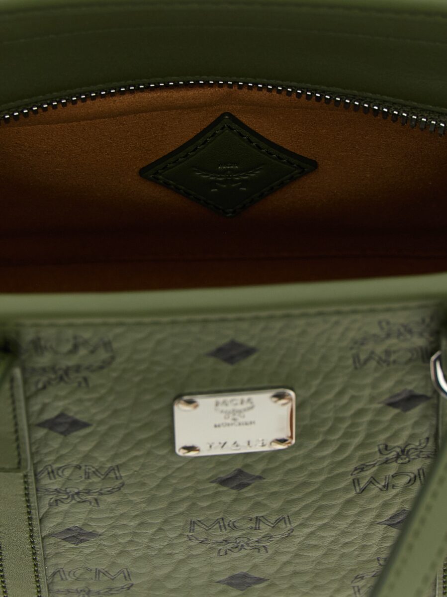 MCM Bicolor Polyethylene Tote Bag - Image 4