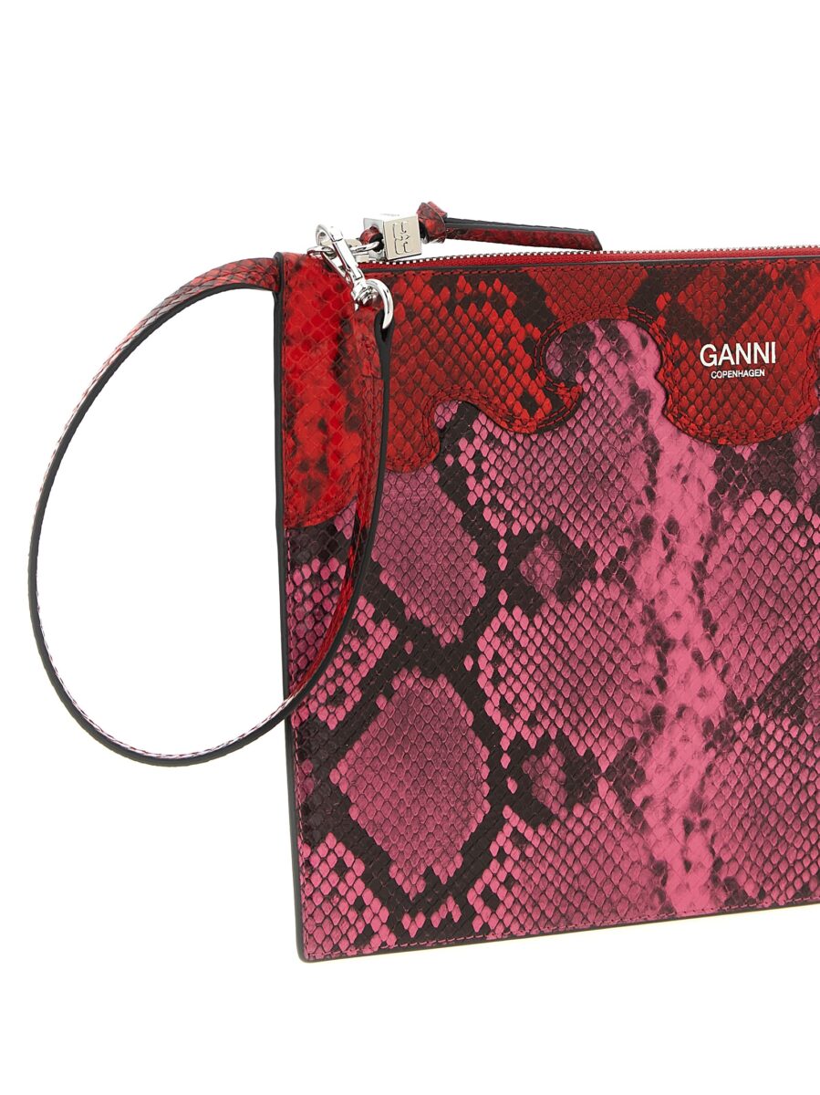 Ganni Fuchsia Polyester Clutch Bag - Image 3