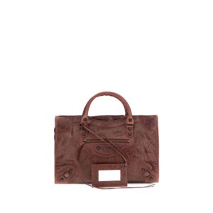 Balenciaga Bordeaux Lamb Ovis Aries Shoulder Bag