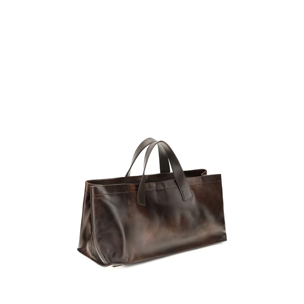 Staud Brown Lamb Ovis Aries Handbag - Image 3