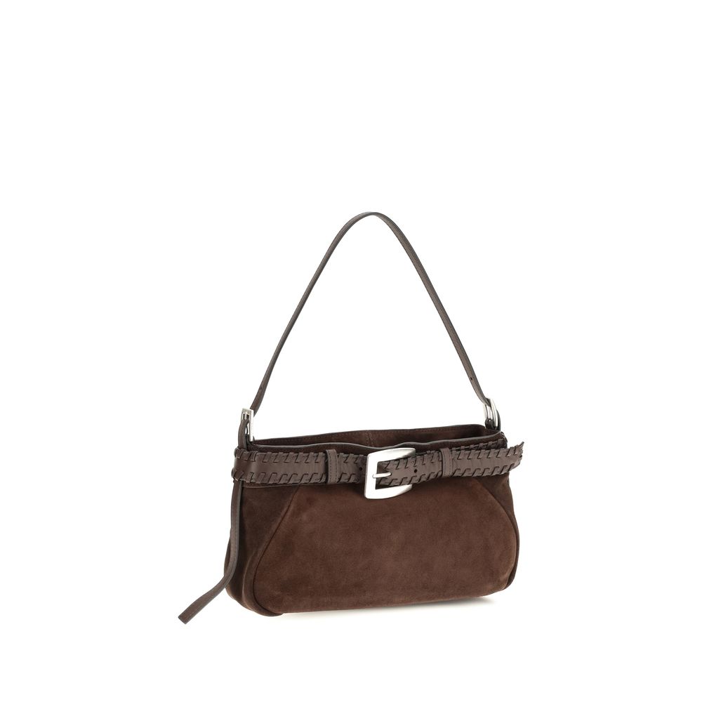 Staud Brown Lamb Ovis Aries Shoulder Bag - Image 2