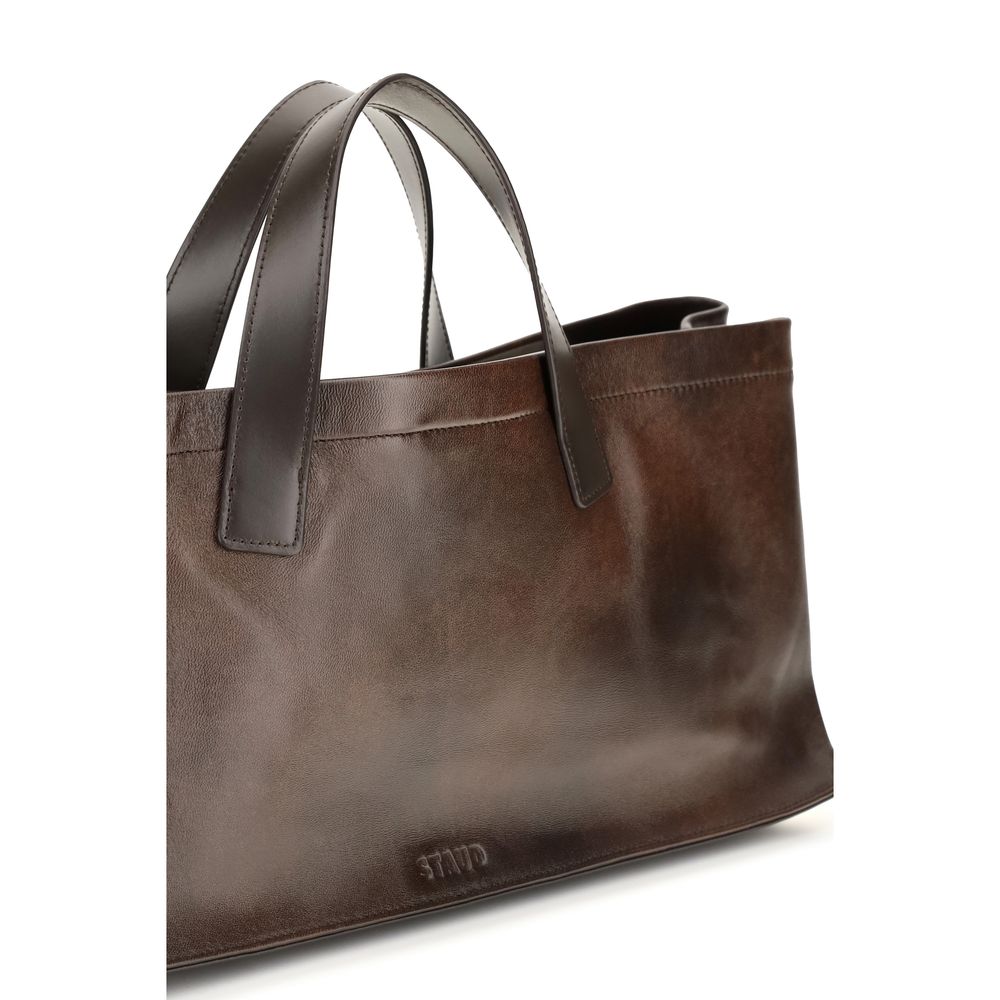 Staud Brown Lamb Ovis Aries Handbag - Image 4