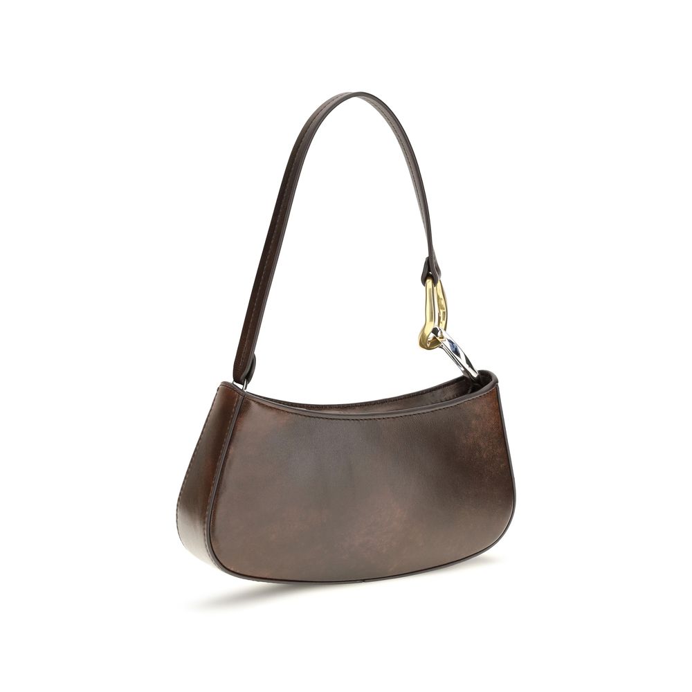 Staud Brown Calf Leather Bos Taurus Shoulder Bag - Image 2
