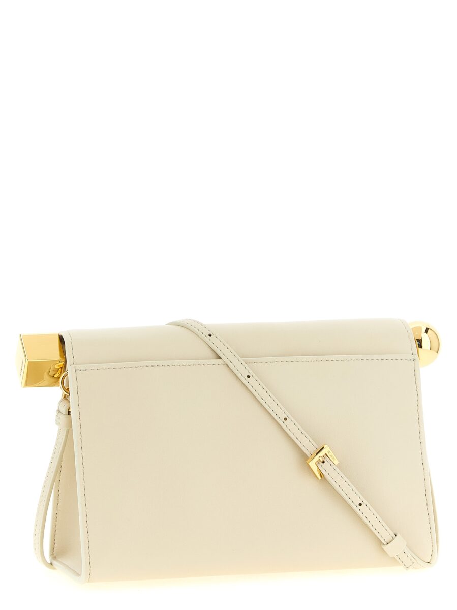 Jacquemus White Lamb Leather Clutch Bag - Image 2