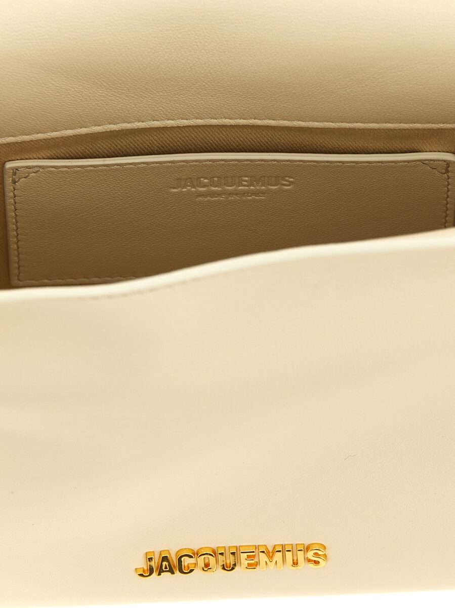 Jacquemus White Lamb Leather Clutch Bag - Image 4
