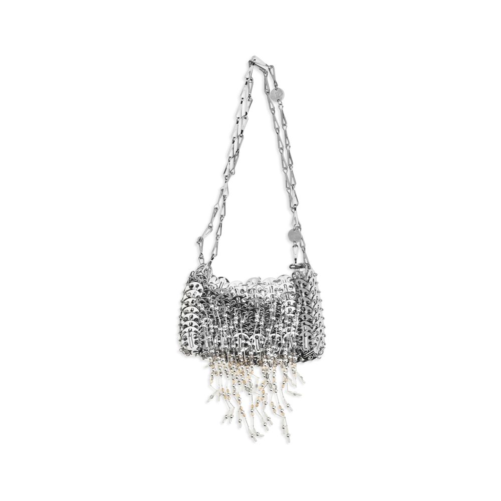 Rabanne Silver Stainless Steel Shoulder Bag