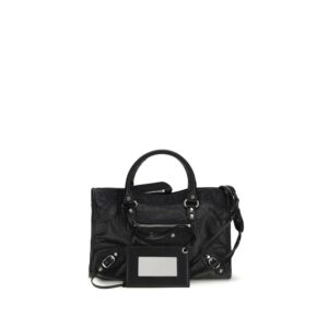 Balenciaga Black Lamb Ovis Aries Shoulder Bag