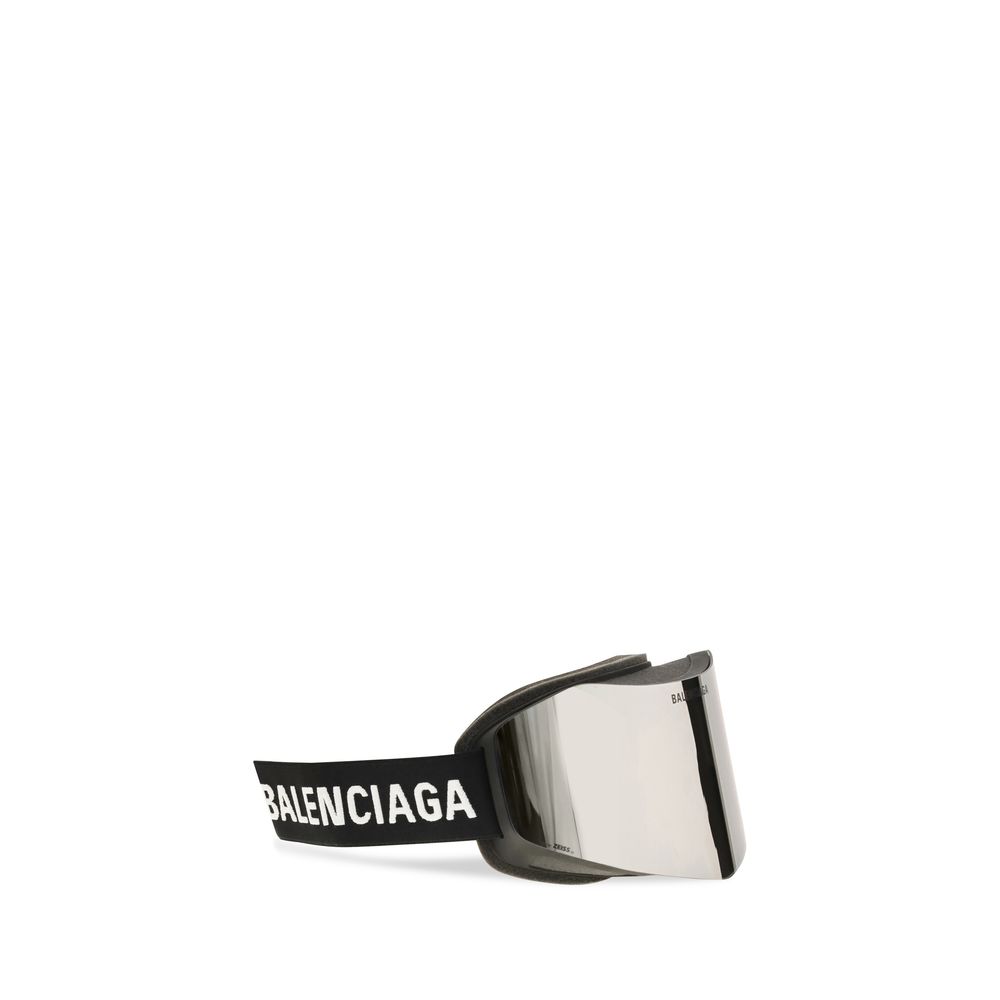 Balenciaga Silver Polyamide Sunglasses - Image 2