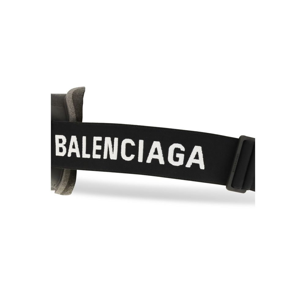 Balenciaga Silver Polyamide Sunglasses - Image 3