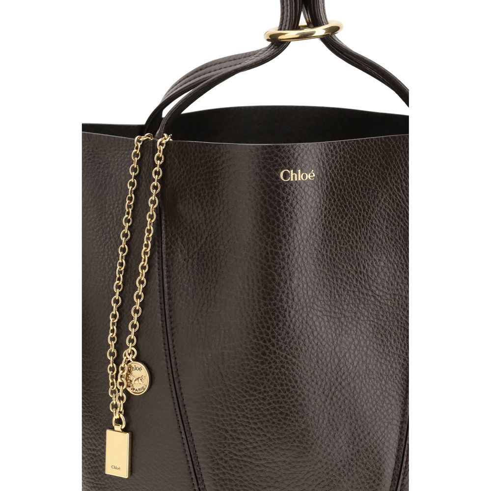 Chloé Brown Calf Leather Bos Taurus Shoulder Bag - Image 4
