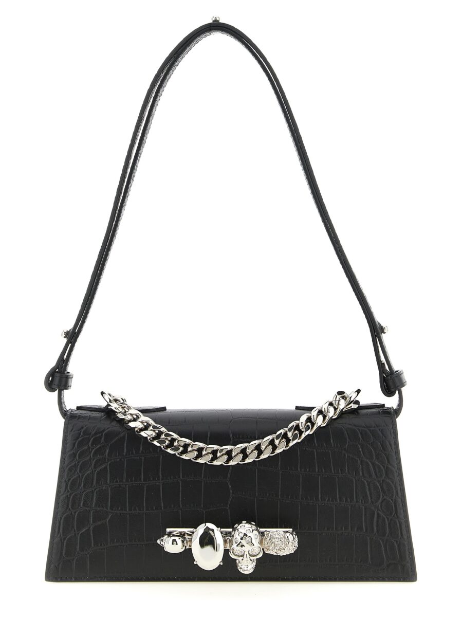 Alexander McQueen Black Calfskin Shoulder Bag