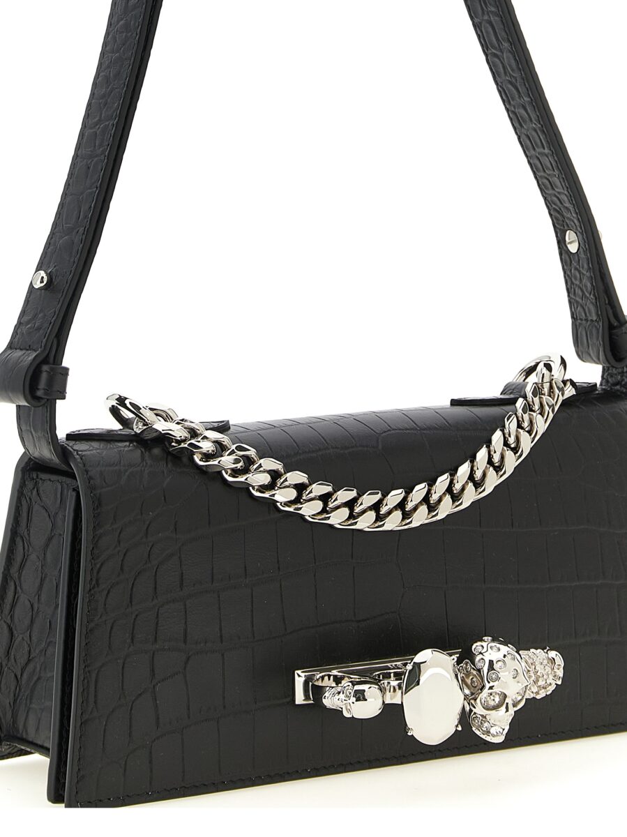 Alexander McQueen Black Calfskin Shoulder Bag - Image 3