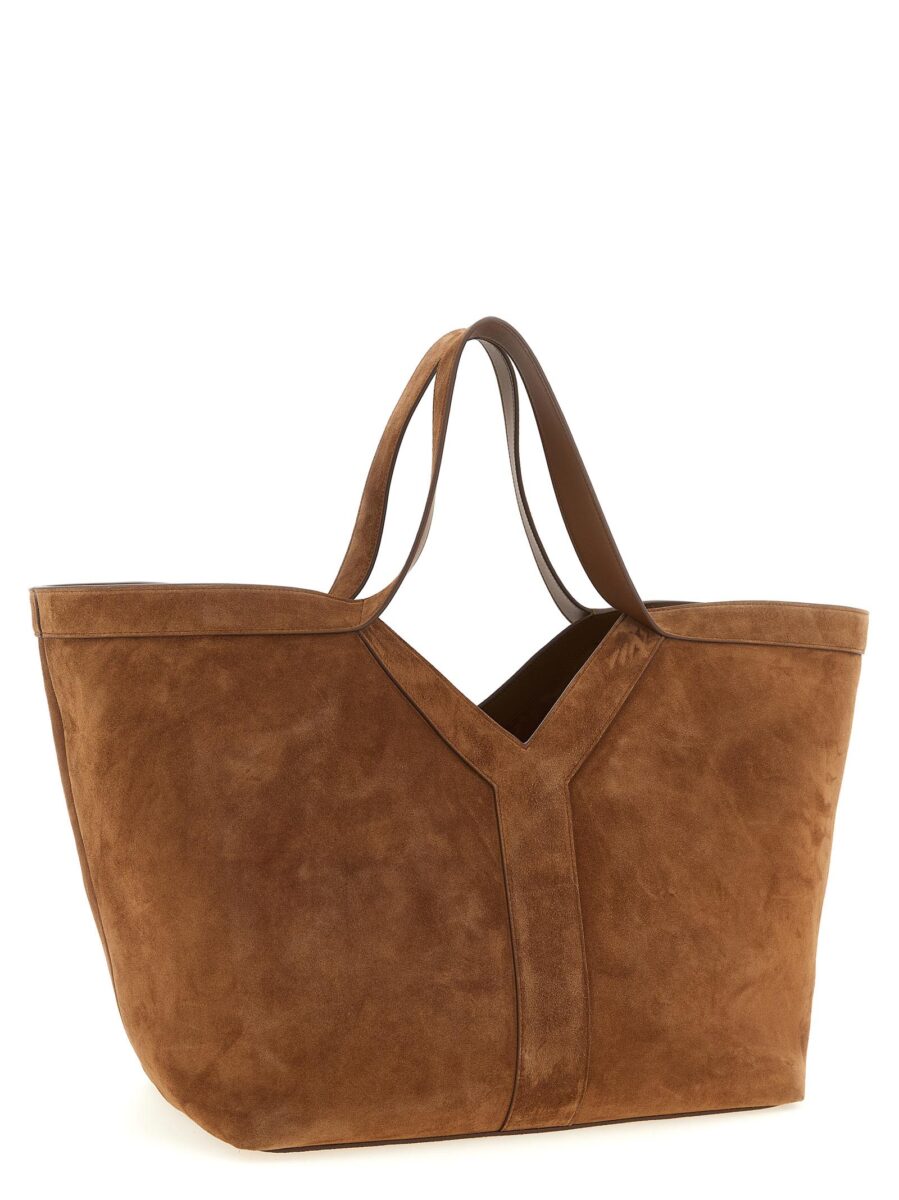 Saint Laurent Brown Calfskin Tote Bag - Image 2