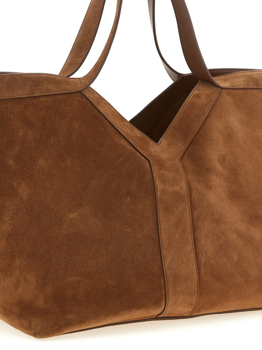 Saint Laurent Brown Calfskin Tote Bag - Image 3