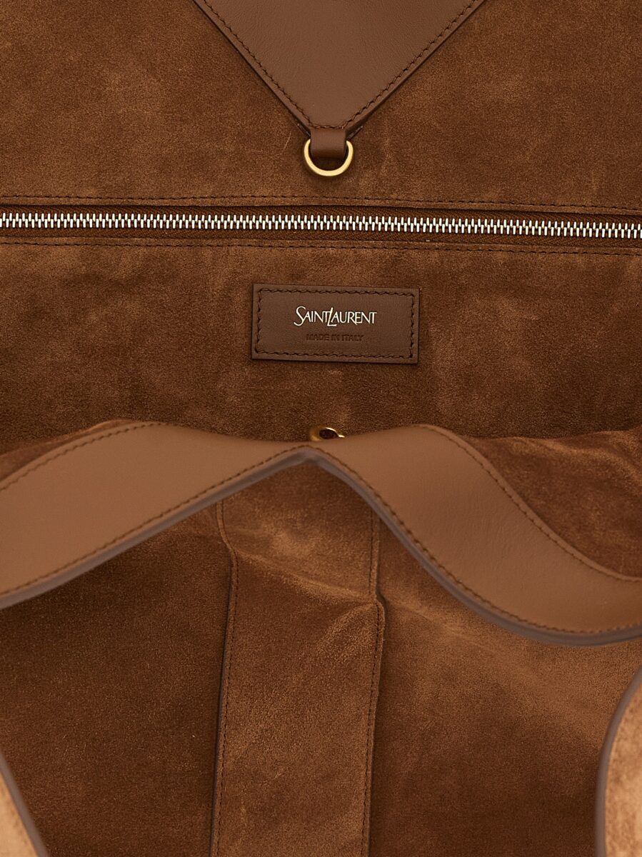 Saint Laurent Brown Calfskin Tote Bag - Image 4