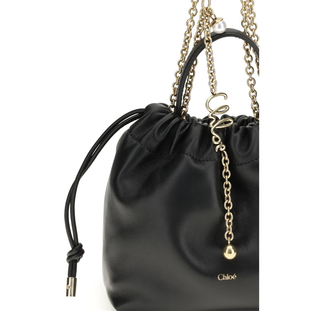 Chloé Black Calf Leather Bos Taurus Shoulder Bag - Image 4