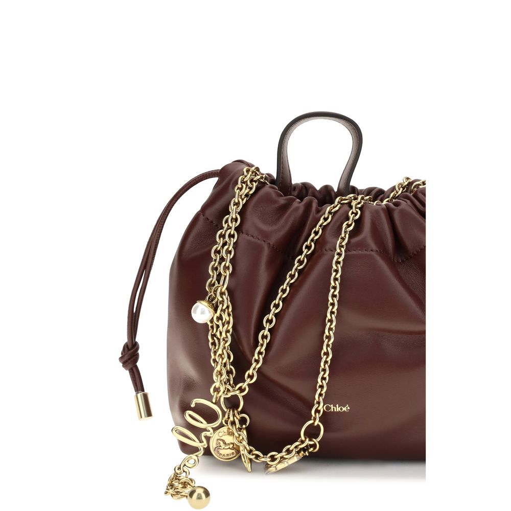 Chloé Bordeaux Calf Leather Bos Taurus Shoulder Bag - Image 4
