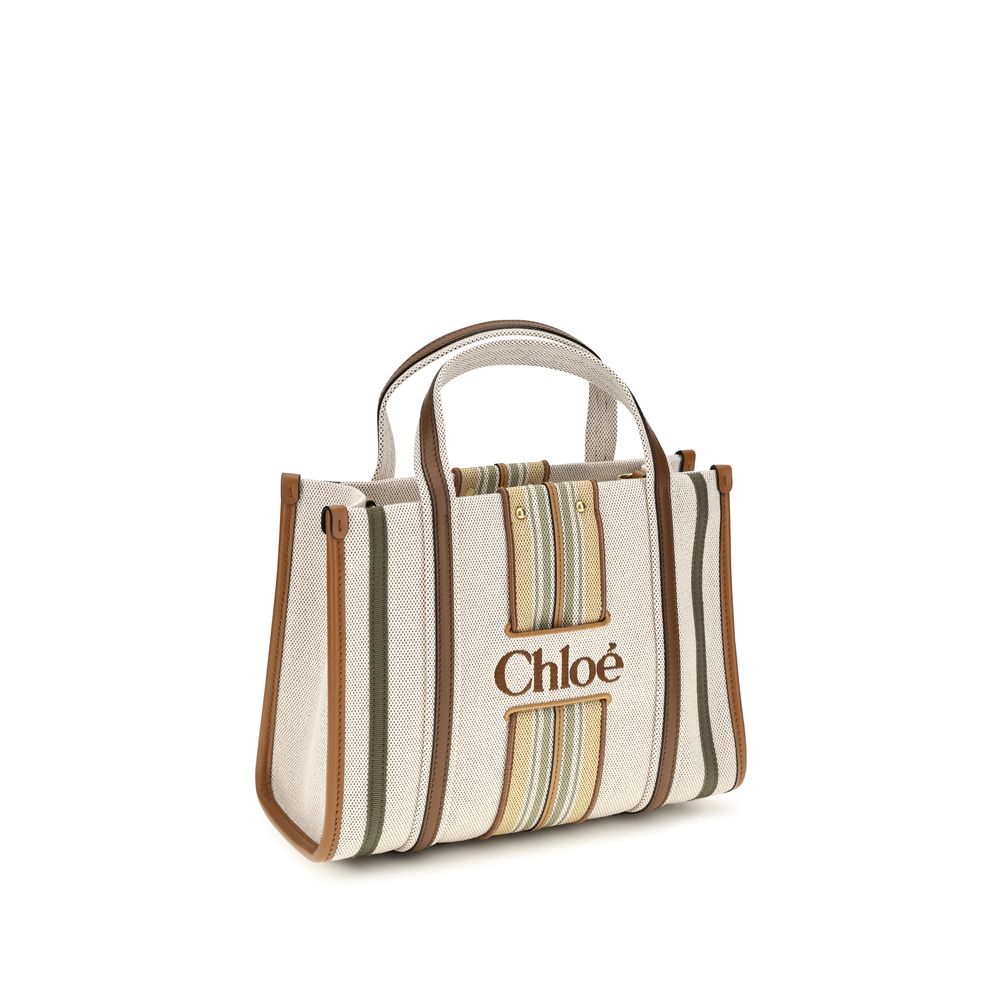 Chloé Beige Cotton Shoulder Bag - Image 2
