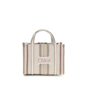 Chloé Beige Cotton Shoulder Bag