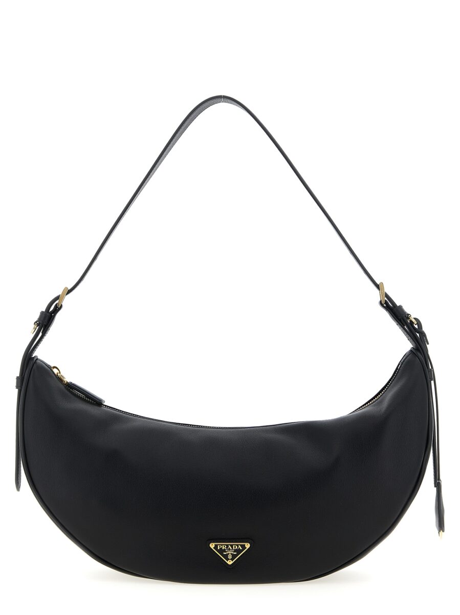 Prada Black Calfskin Shoulder Bag