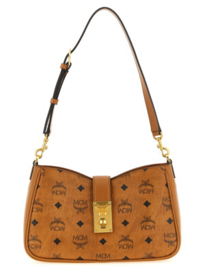 MCM Brown Polyethylene Shoulder Bag
