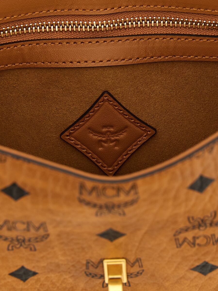 MCM Brown Polyethylene Shoulder Bag - Image 4