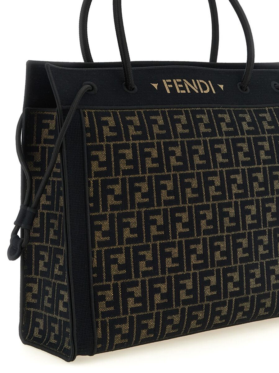Fendi Brown Cotton Tote Bag - Image 3