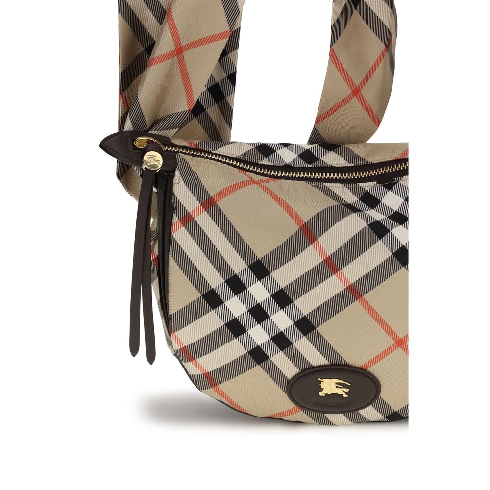 Burberry Beige Silk Shoulder Bag - Image 4