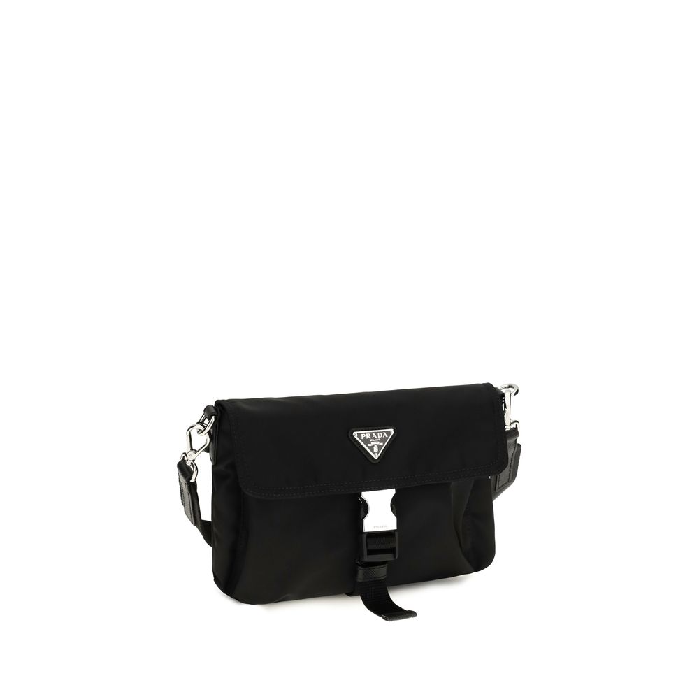 Prada Black Recycled Polyamide Shoulder Bag - Image 2