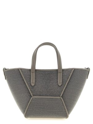 Brunello Cucinelli Gray Calfskin Handbag