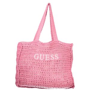 Guess Jeans Pink Cotton Women's Shoulder Bag